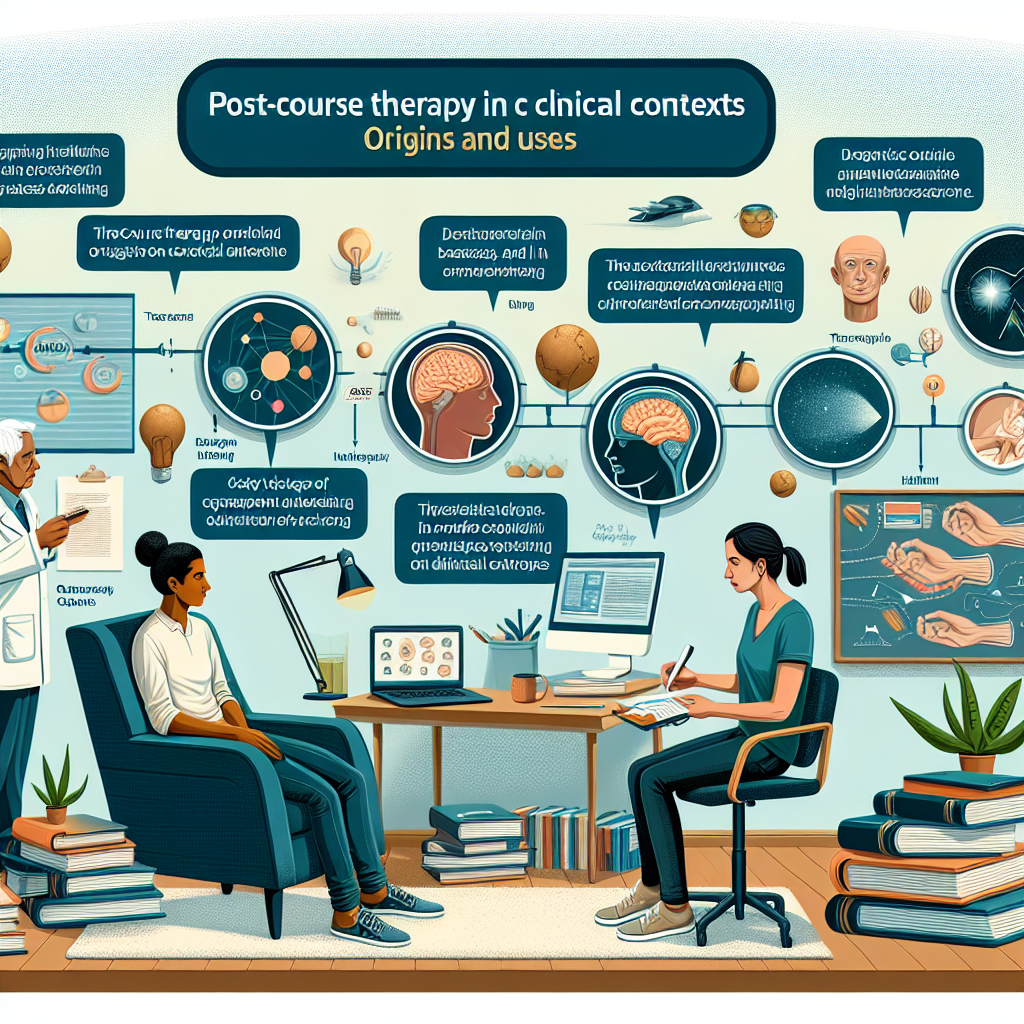 Terapia posterior al curso en contextos clínicos: origen y usos Terapia posterior al curso en contextos clínicos: origen y usos
